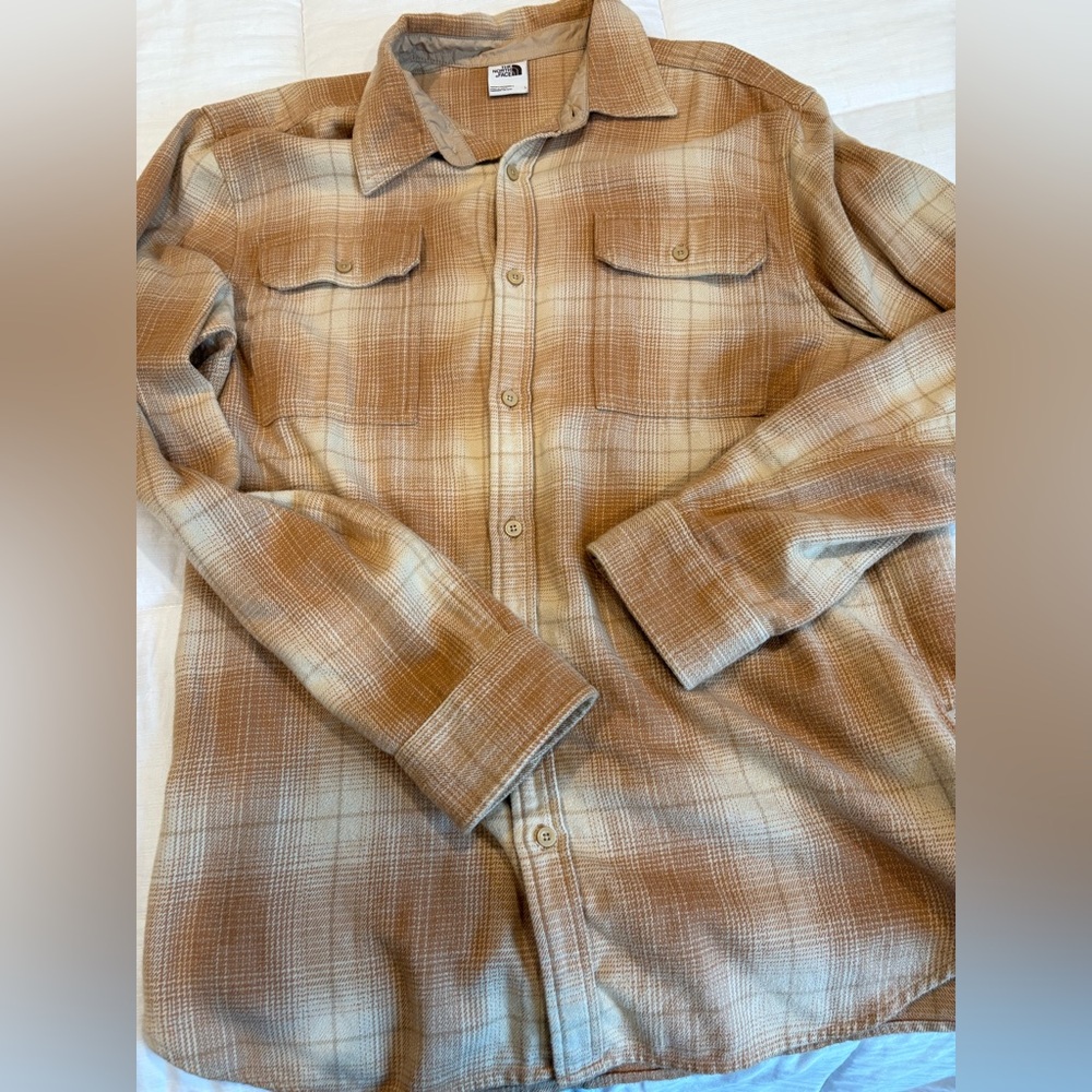 North face menβs arroyo flannel shirt size L